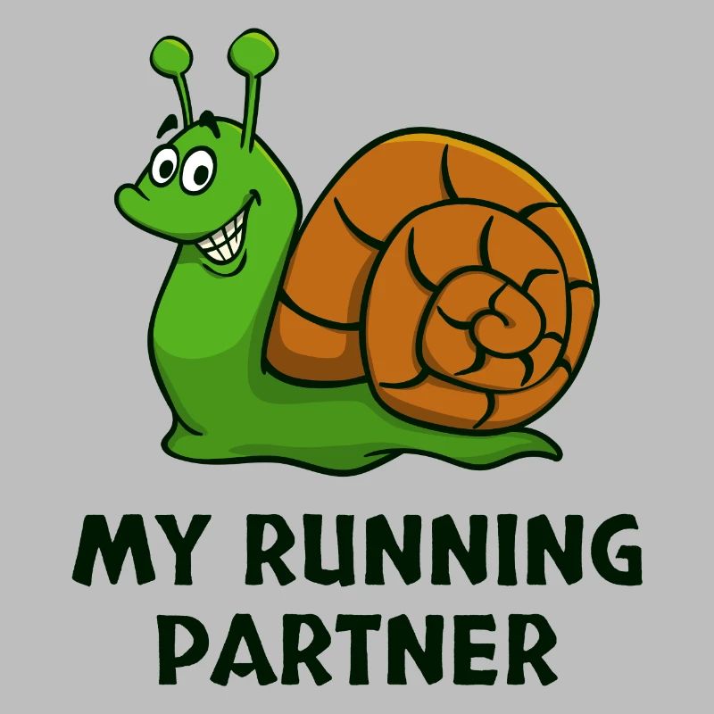 Snail's Pace Partner Look Slow Running Jogging