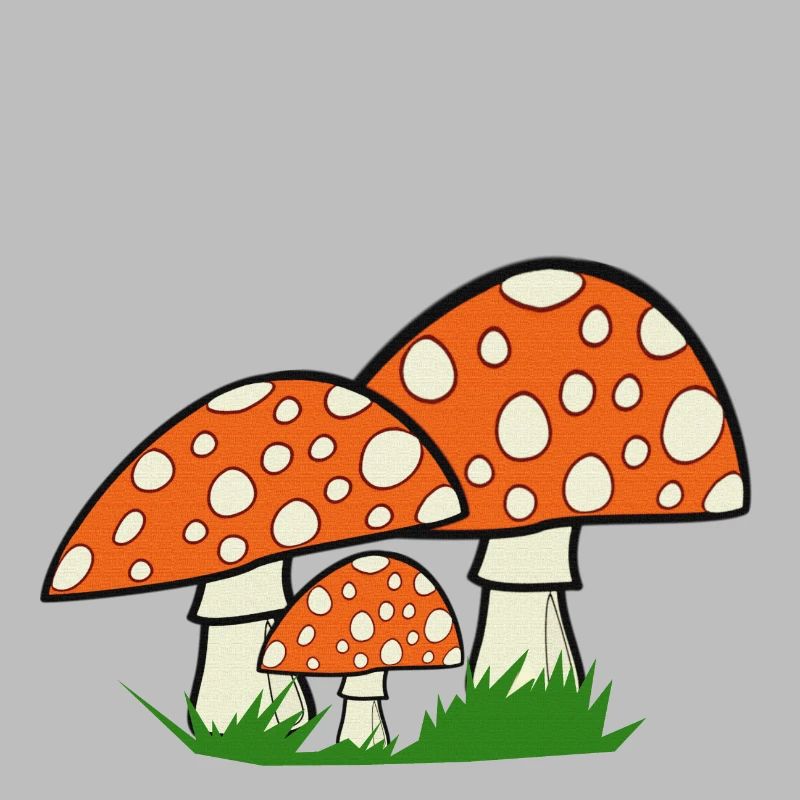 nature graphics, toadstools, great forest motifs
