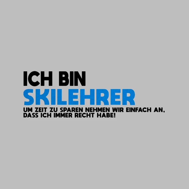 Skilehrer Blau Textur