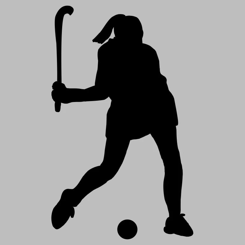 Hockey player shadow image