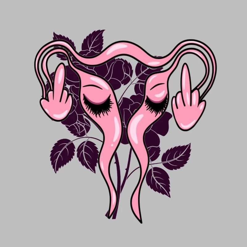 Mittelfinger Uterus Gebärmutter Pro-Choice