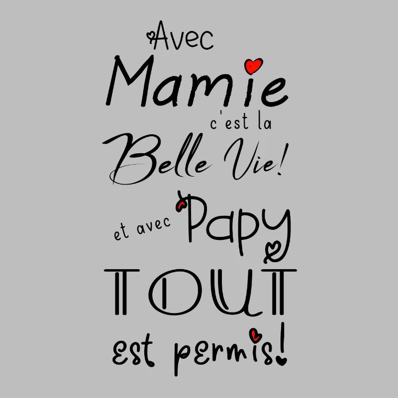 avec mamie... et avec papy...