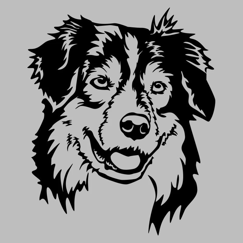 Australian Shepherd Kopf