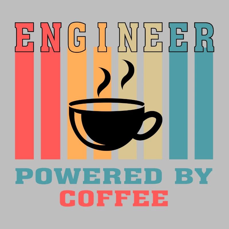 Funny Engineer Powered by Coffee Gift for Engineer