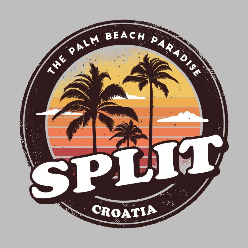 Split Croatia Vintage Beach Design