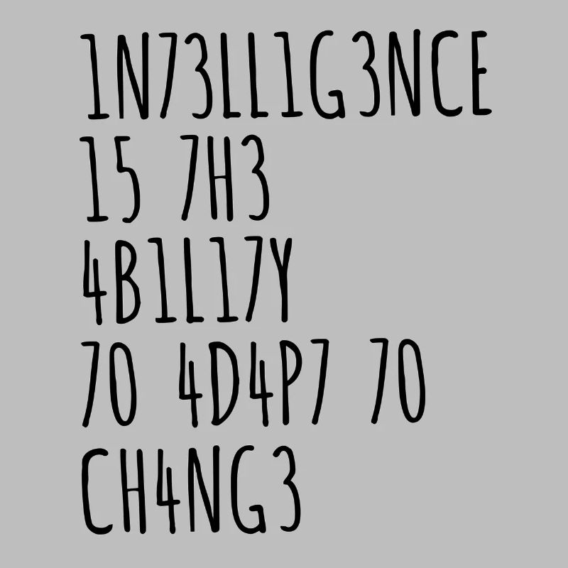 Intelligenz lustiger Spruch