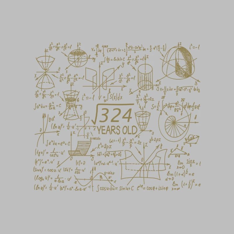 18th Birthday Math Math Student Mathefan
