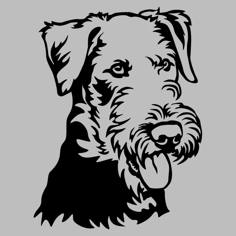 Airedale Terrier Kopf