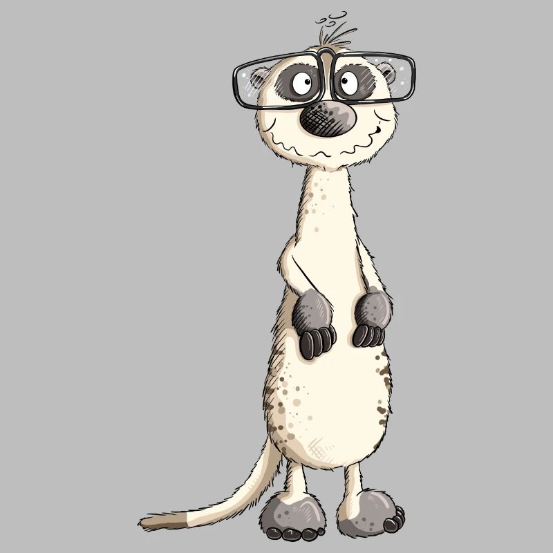 Lustiges Nerdmännchen Erdmännchen I Nerd