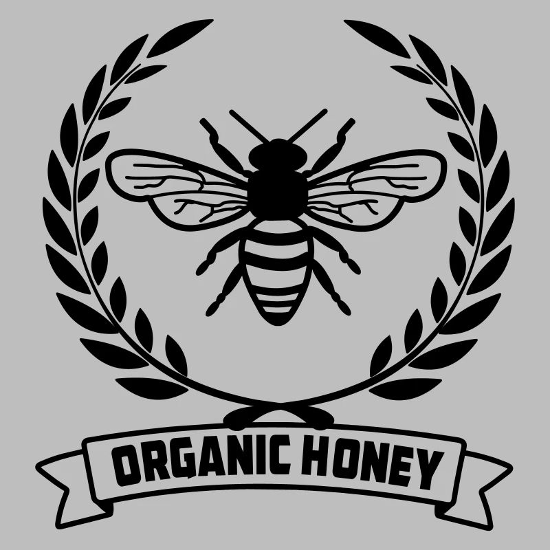 Bienen im Lorbeerkranz