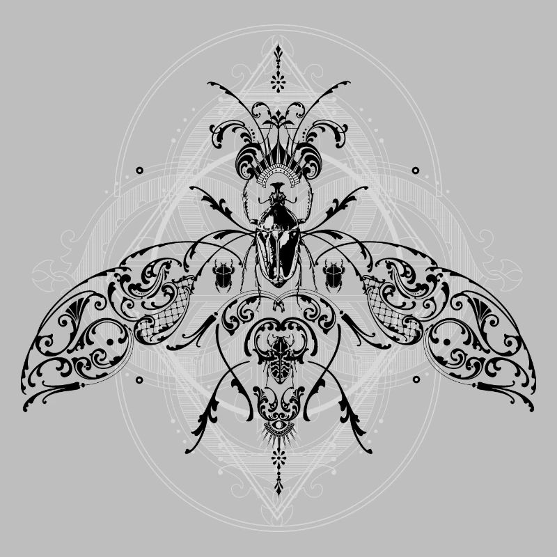 Psychedelic Insects Bug Pattern Ornament