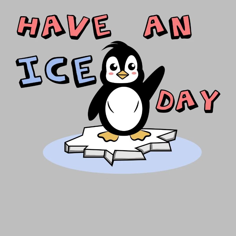 Cool Kälte Süß Pinguin Statement Eis Vogel Tier