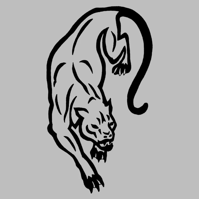 Black panther silhouette