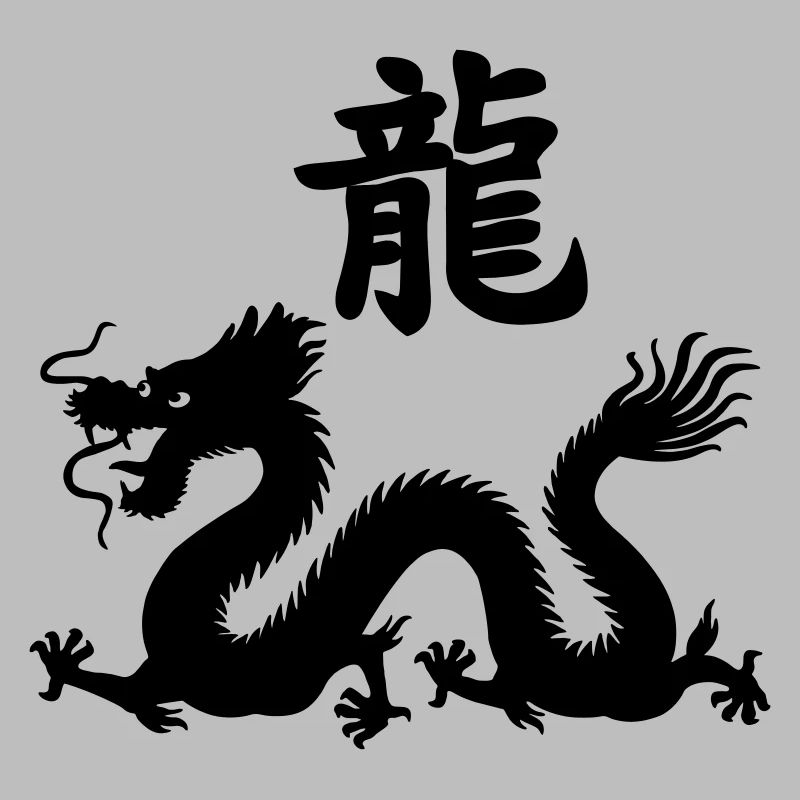 Chinese character dragon with dragon image
