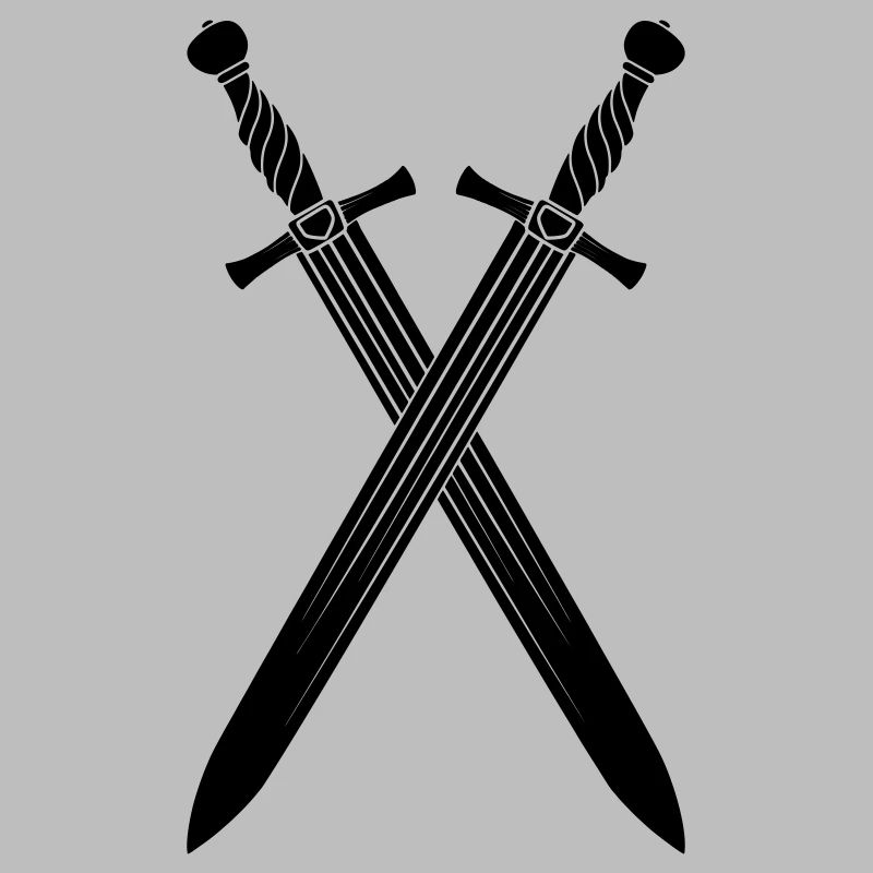 Épée deux épées croisées