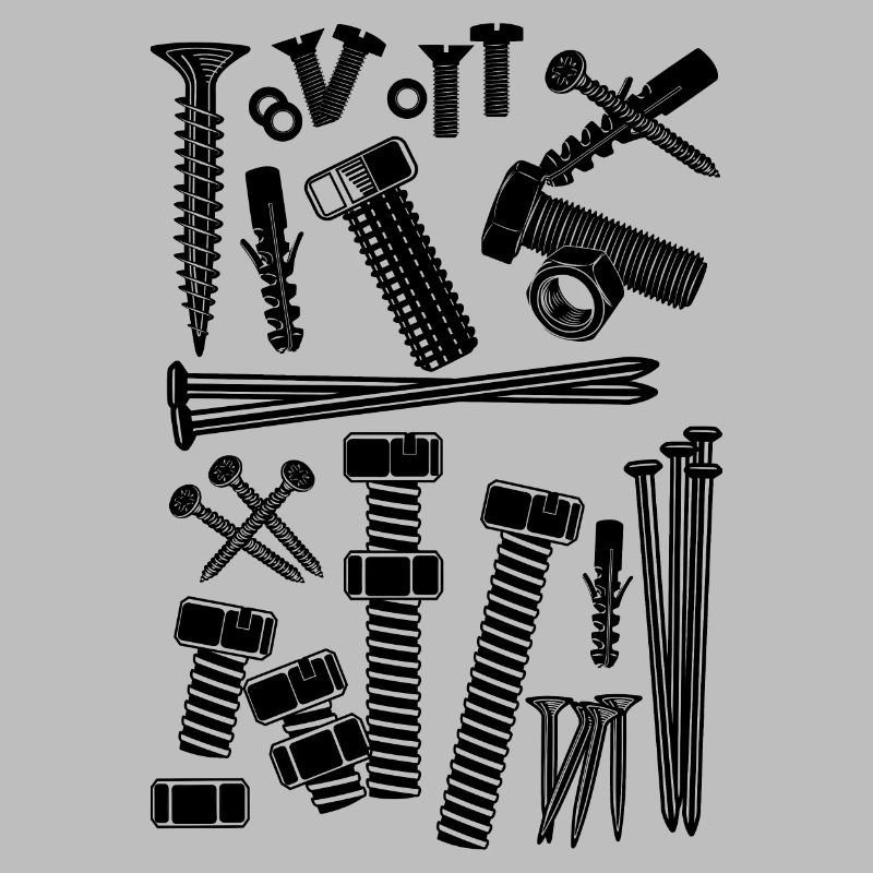 composition of screws, nails, bolts