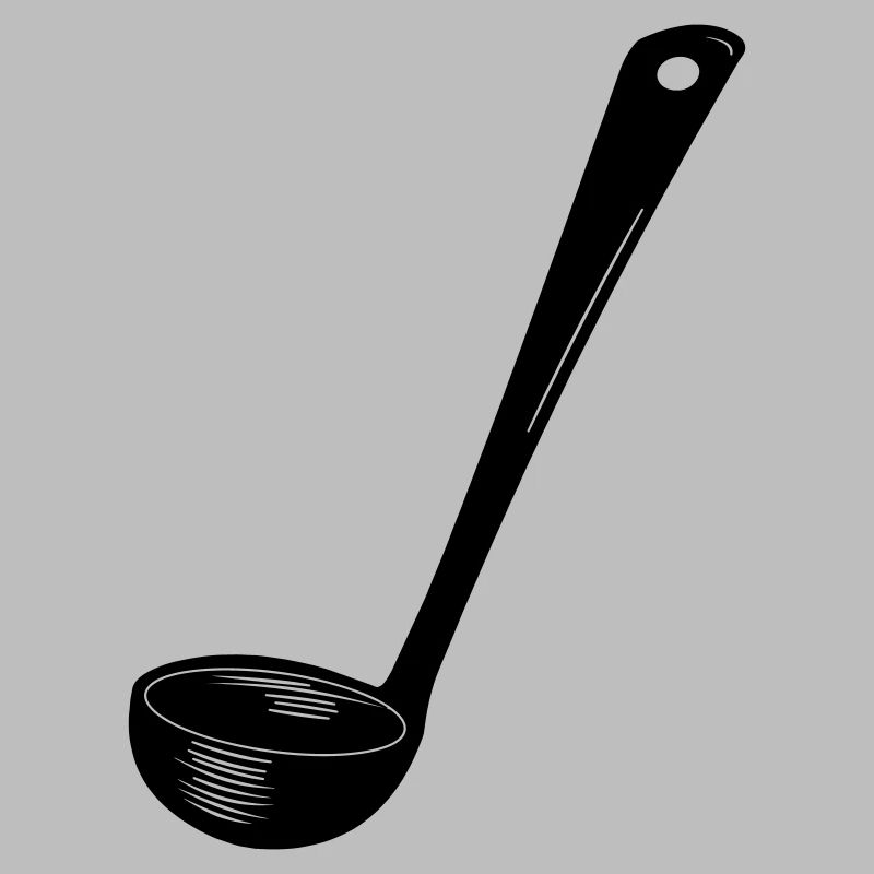 Transparent soup spoon