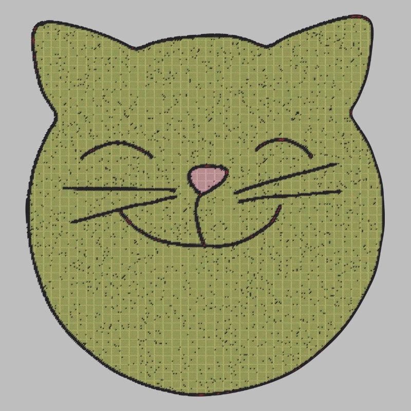 Cat laughs