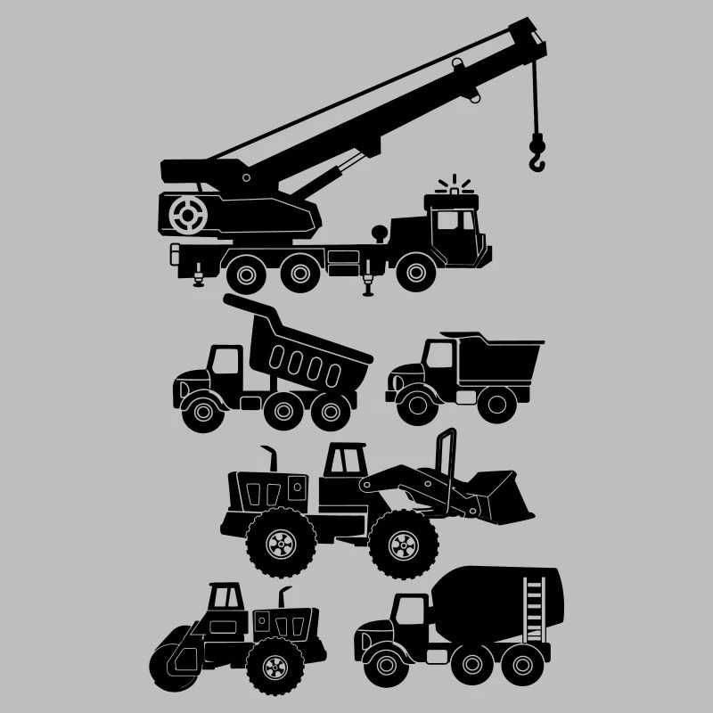 Road and construction vehicles