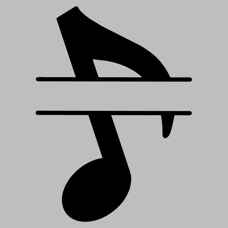 Text banner musical note