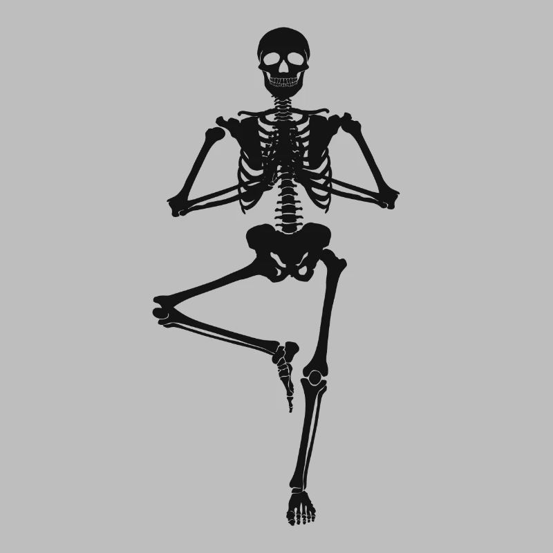 6 Vrikshasana Yoga oder Baumhaltung | Skelett