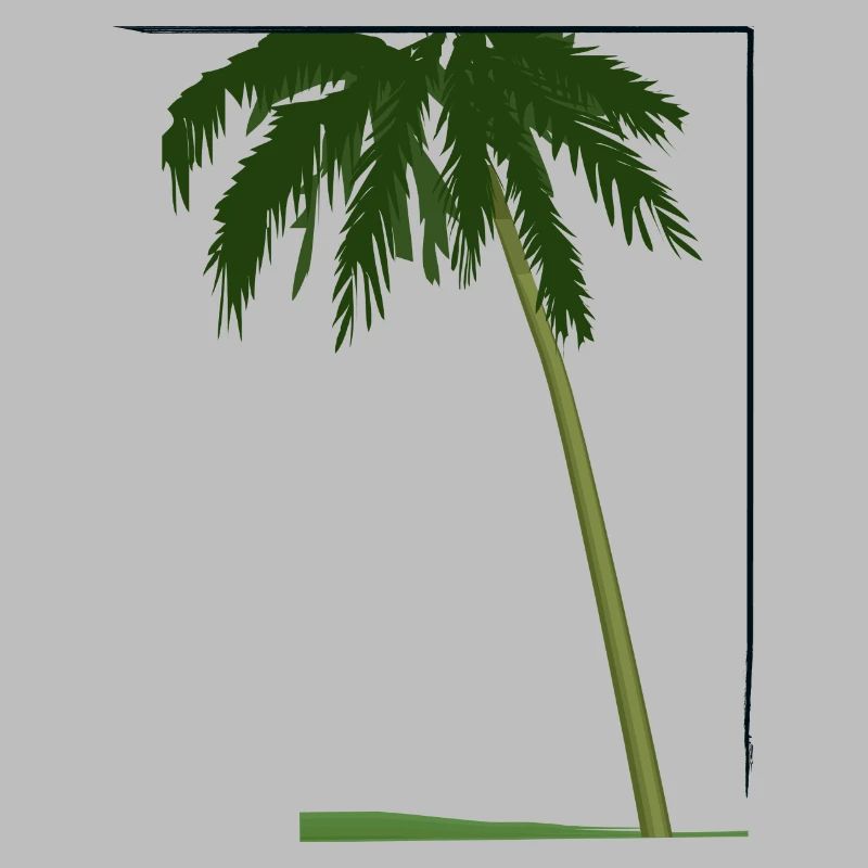 Palm tree in frame | palm tree in frame