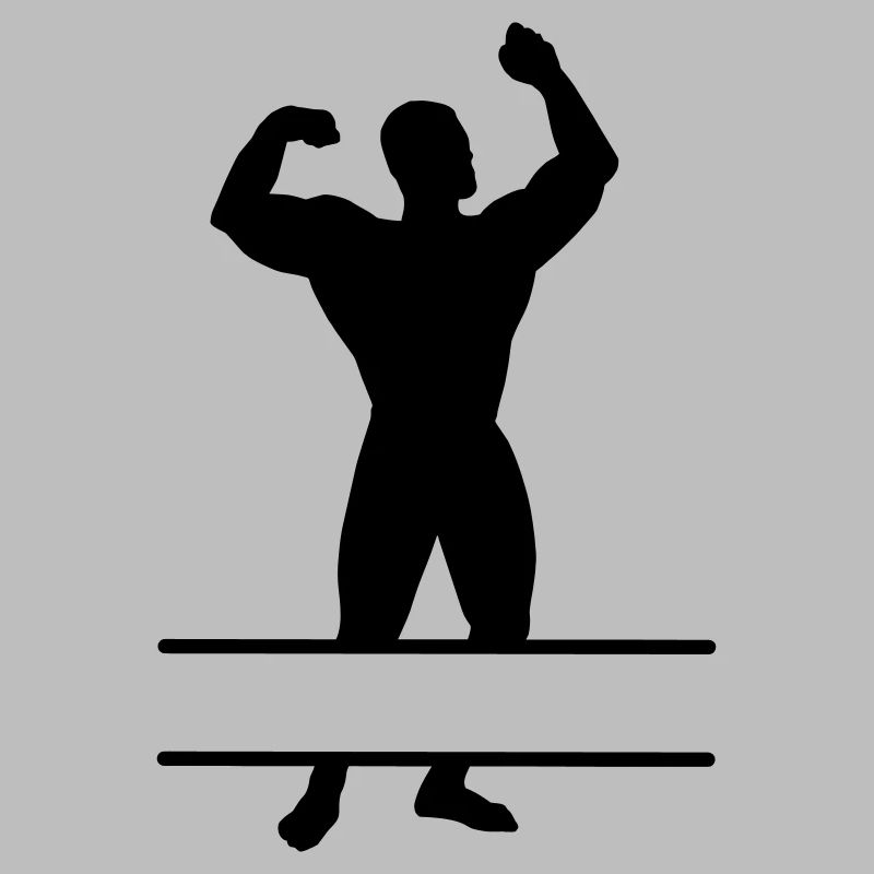 Bodybuilder with text space