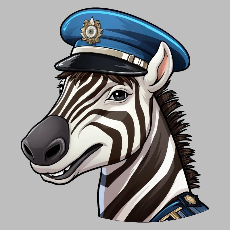 Zebra Policewoman