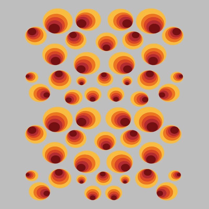50's 60's Polka Dot Circle Style Pattern