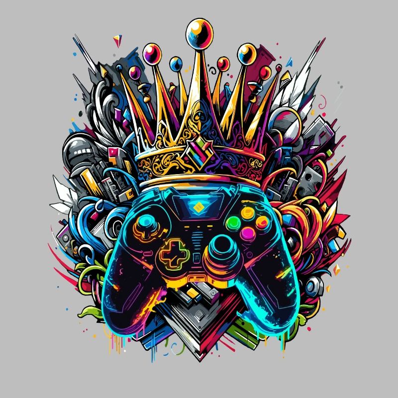 Königlicher Graffiti Gaming Controller