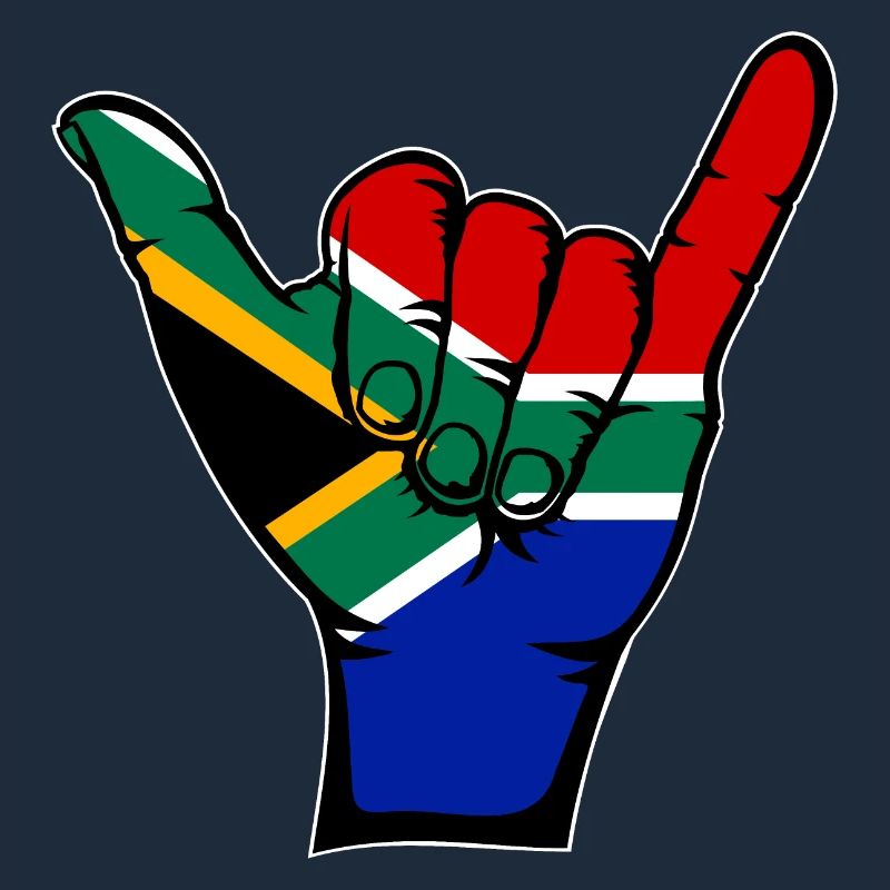 Drapeau de l’Afrique du Sud Symbole de surf