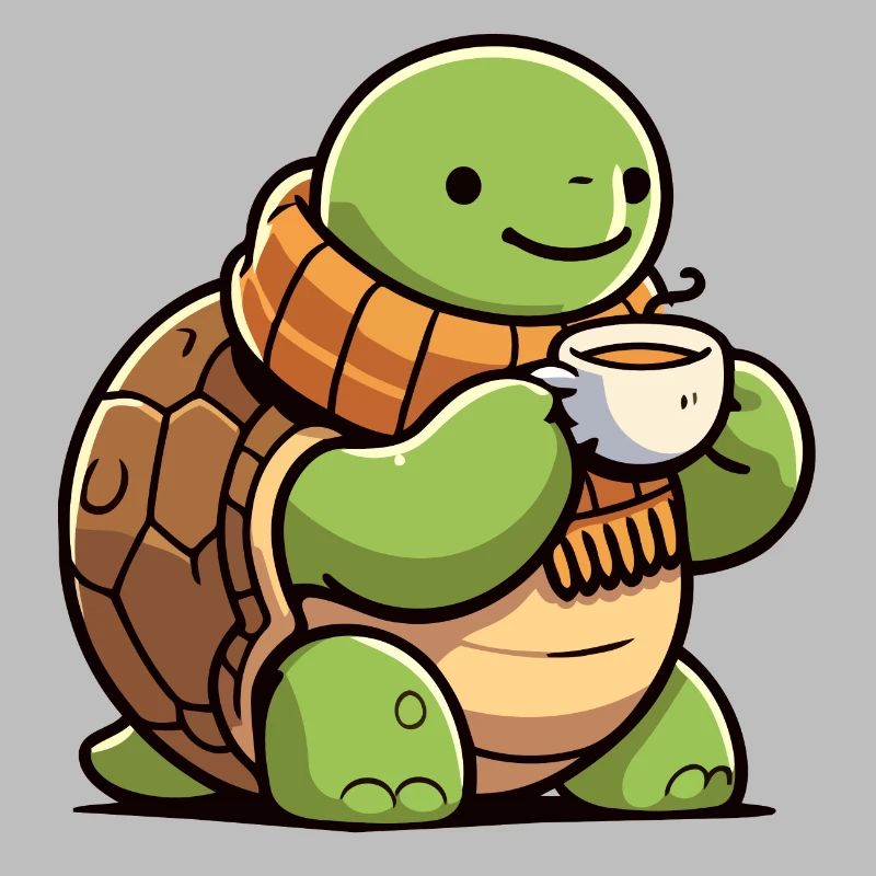 Tea Time Turtle: The Shell-tered Sipper
