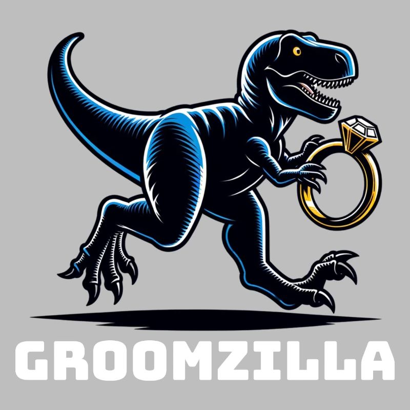 Groomzilla Dinosaur Ring Funny Wedding