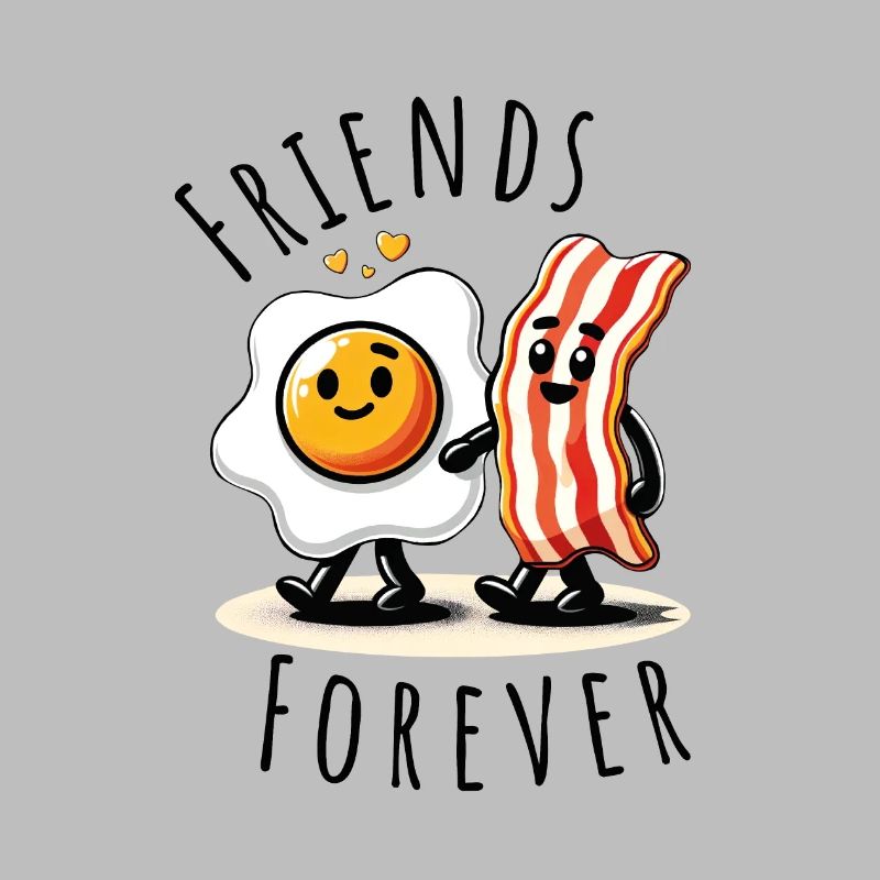 friends forever ham egg comic love