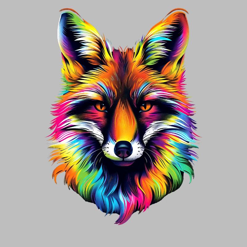 Fox Pop Art Colorful Fox Lover Red Fox Foxes