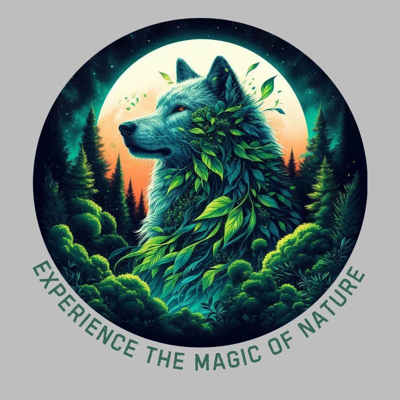 Loup dans la forêt
