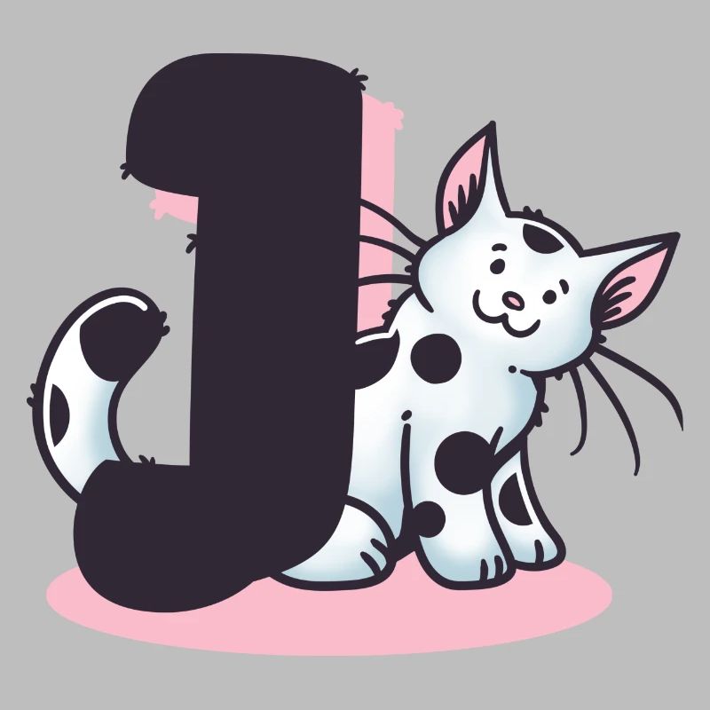 Katze Buchstabe J
