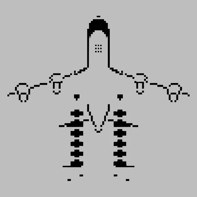 Flugzeug Pixel Kunst