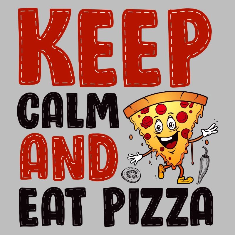 Playful Pizza Kitchen Illustration