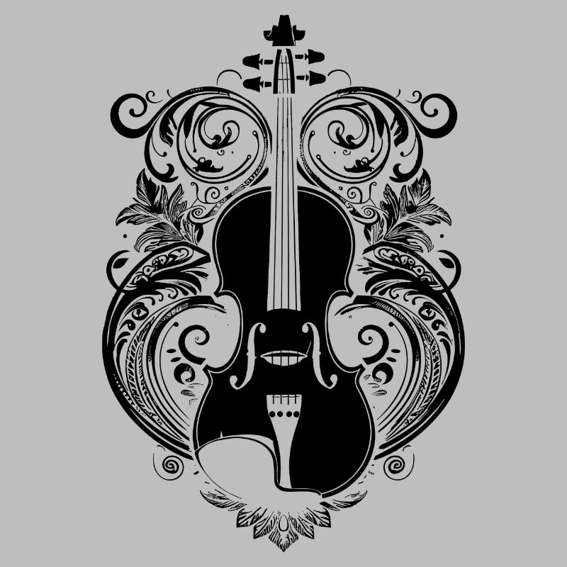 Style de dessin animé de violon