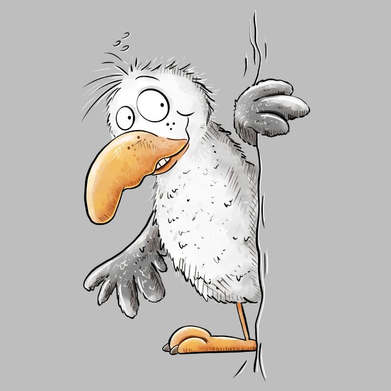 Drollige Möwe Tiermotiv