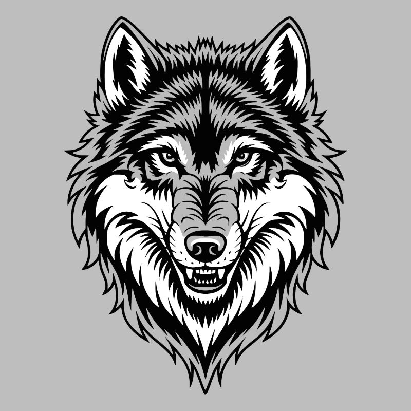 Wolf costume blue wolf head werewolf and