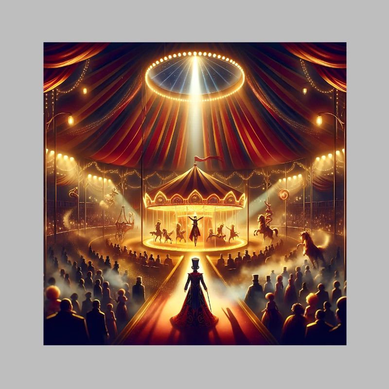 Magical circus spectacle