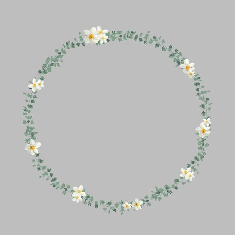 Eucalyptus wreath with small. Flowers, customizable