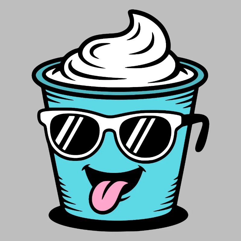 Becher Crème Frech Joghurt Rahm Sahne Eis Pudding