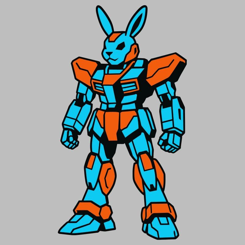 Robo Rabbit orange-blue