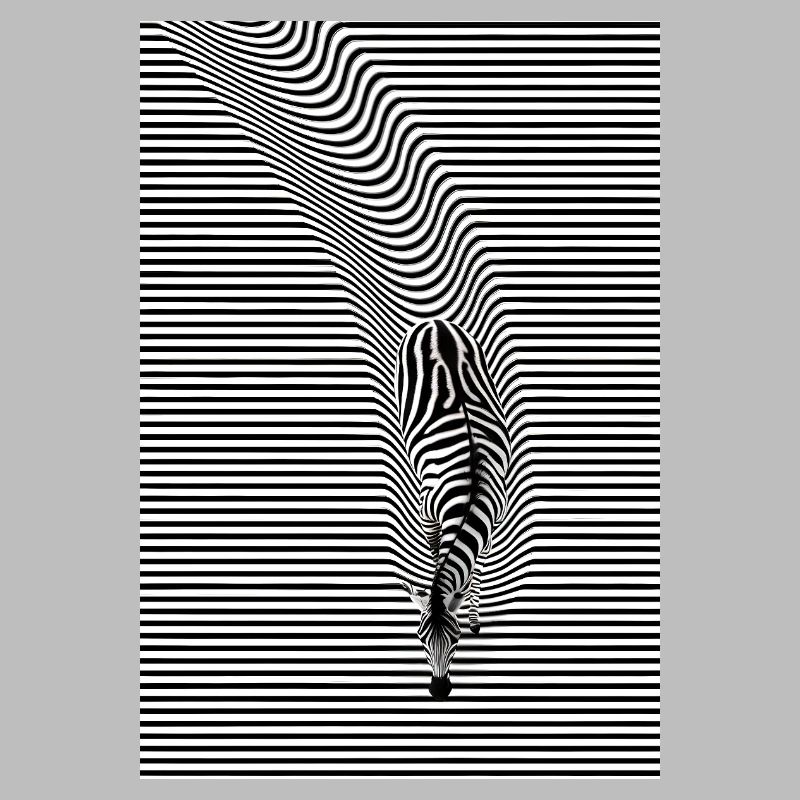 Zebra Optical Illusion