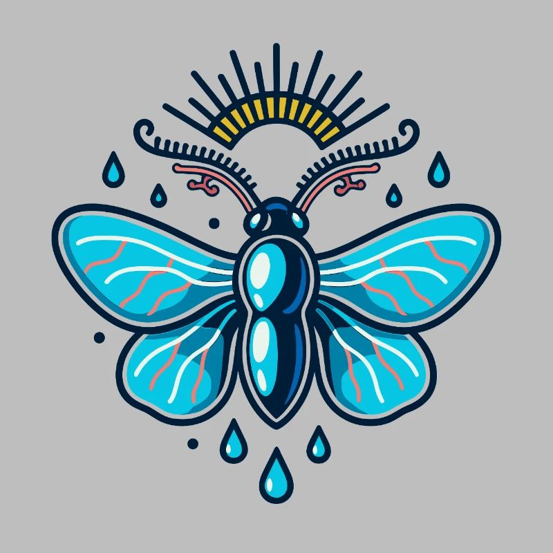 Glow Moth with Sky Glow