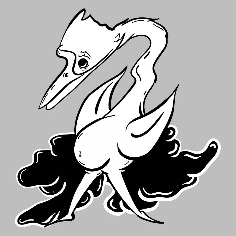 Fantasy Lying Animal with Flight Attributes