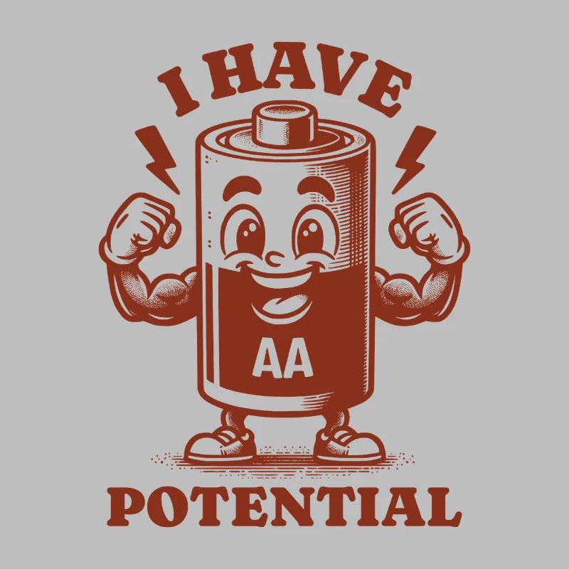 I Have Potential Funny AA Battery Physics Humor